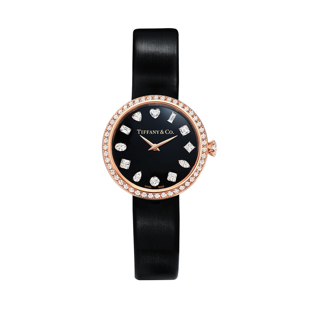 Tiffany Eternity:28 mm Round Watch in Rose Gold with Diamonds image number 0