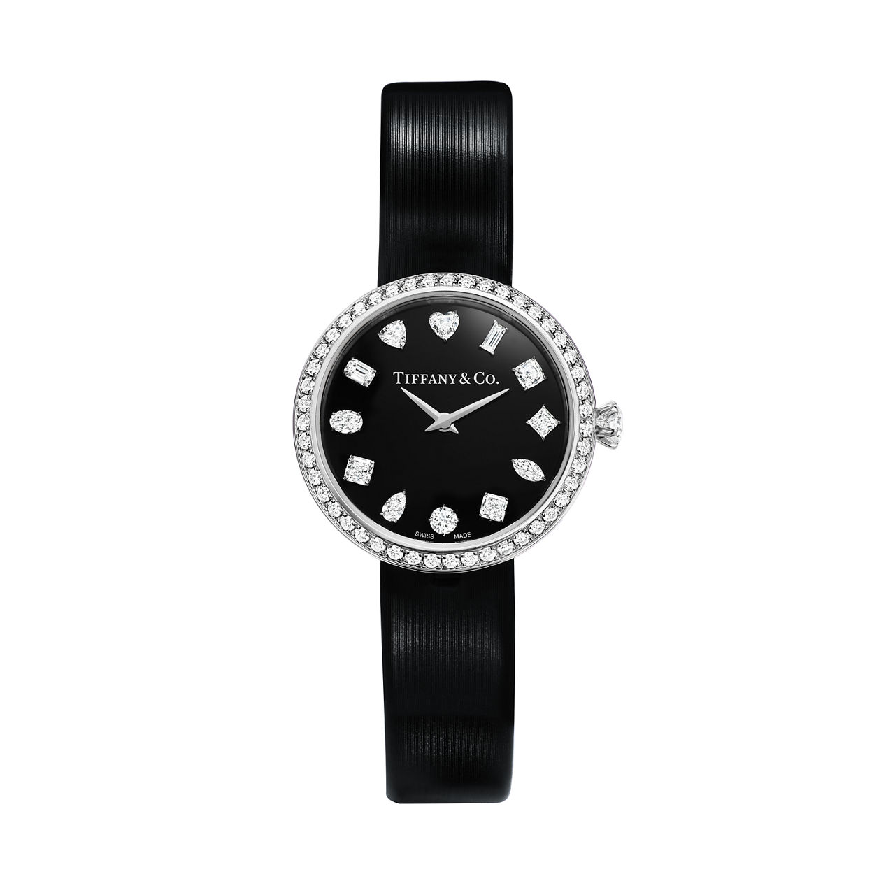 Tiffany Eternity Watch 18k White Gold With Palladium Sapphire Black Bildnummer 0