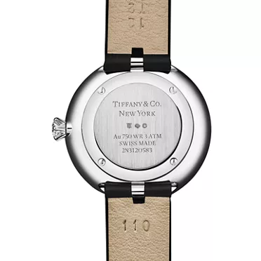 Tiffany Eternity:28 MM Round Watch in White Gold with Sapphires and Diamonds, 2