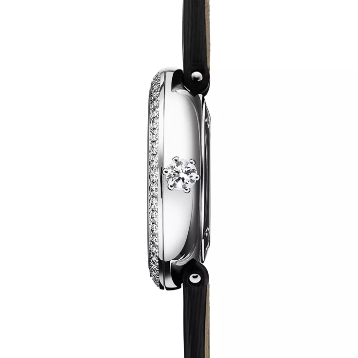 Tiffany Eternity:28 MM Round Watch in White Gold with Sapphires and Diamonds, 4