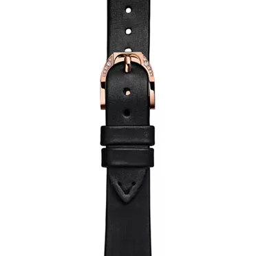 Tiffany Eternity:Runde Uhr 28 mm in Roségold mit schwarzem Rubellit und Diamanten, 3