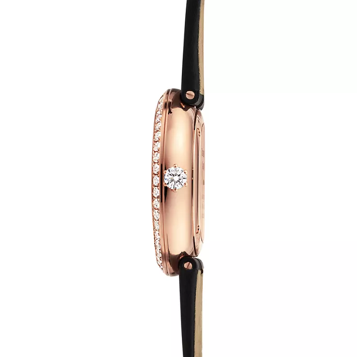 Tiffany Eternity:Reloj redondo de 32 mm en oro rosa con diamantes, 4