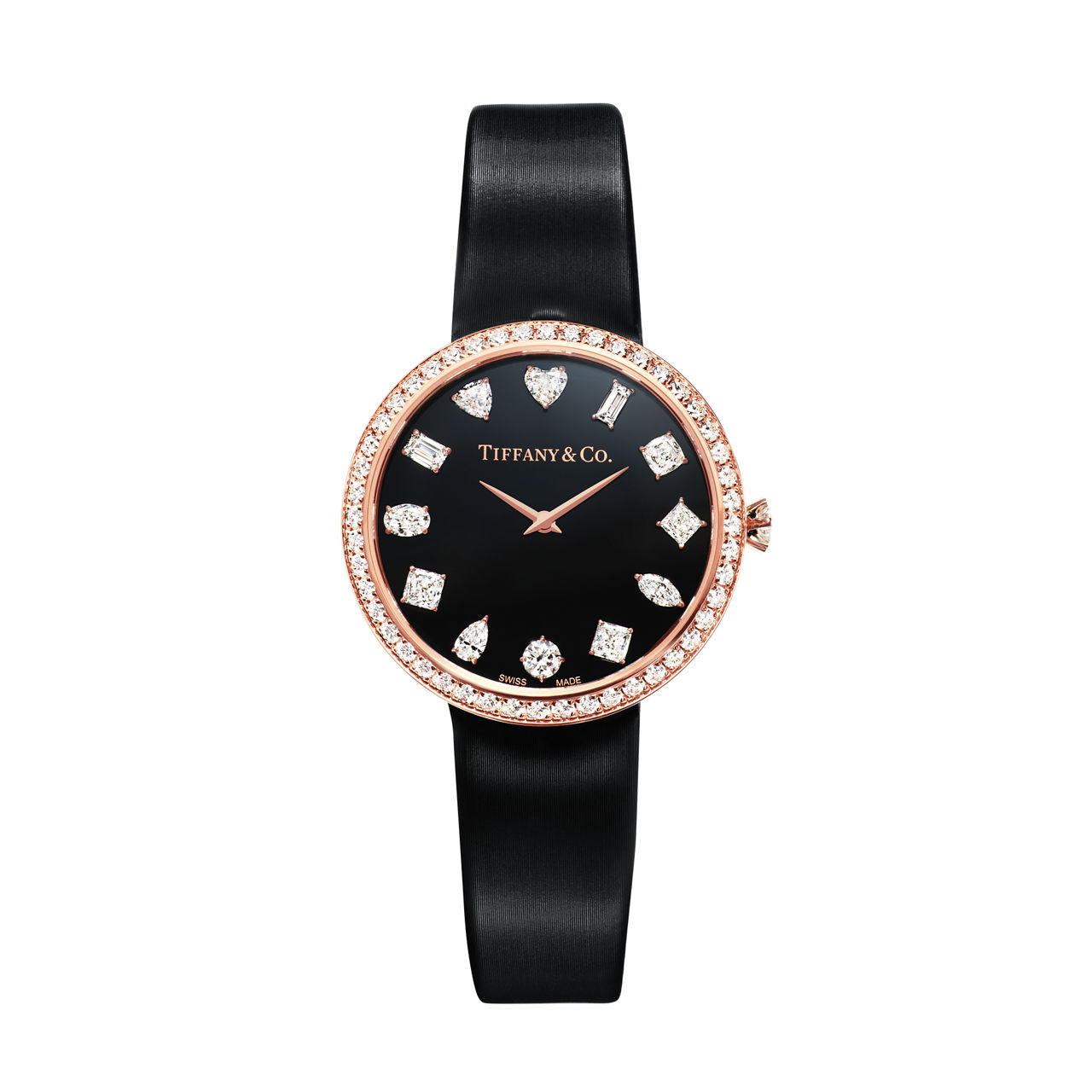 Tiffany Eternity:32 mm Round Watch in Rose Gold with Diamonds image number 0