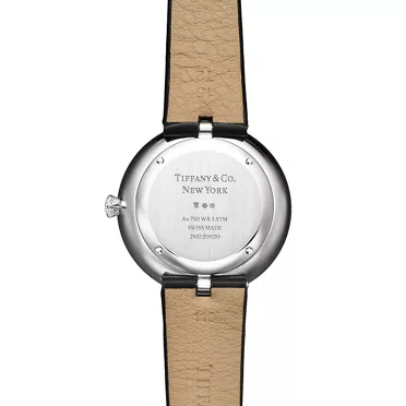 Tiffany Eternity:Reloj redondo de 32 mm en oro blanco con diamantes, 2