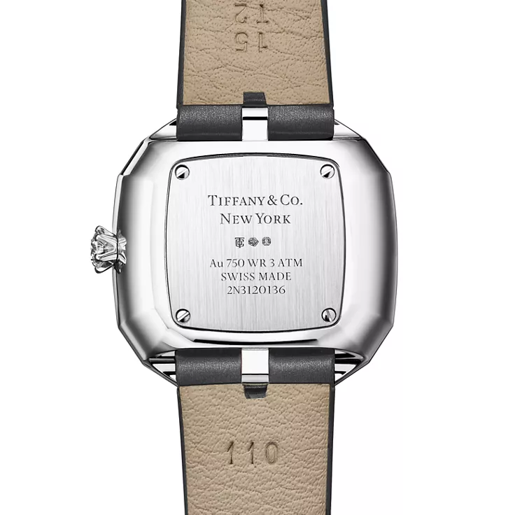 Tiffany Eternity:28 MM Cushion-shaped Watch in White Gold with Diamonds, 1