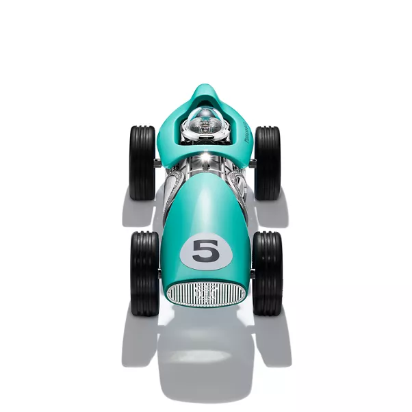 Collezione Time for Speed:Orologio Race Car in alluminio Tiffany Blue&reg; e diamanti pav&eacute;