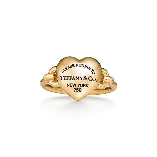 Return to Tiffany™:Full Heart Ring in Gelbgold