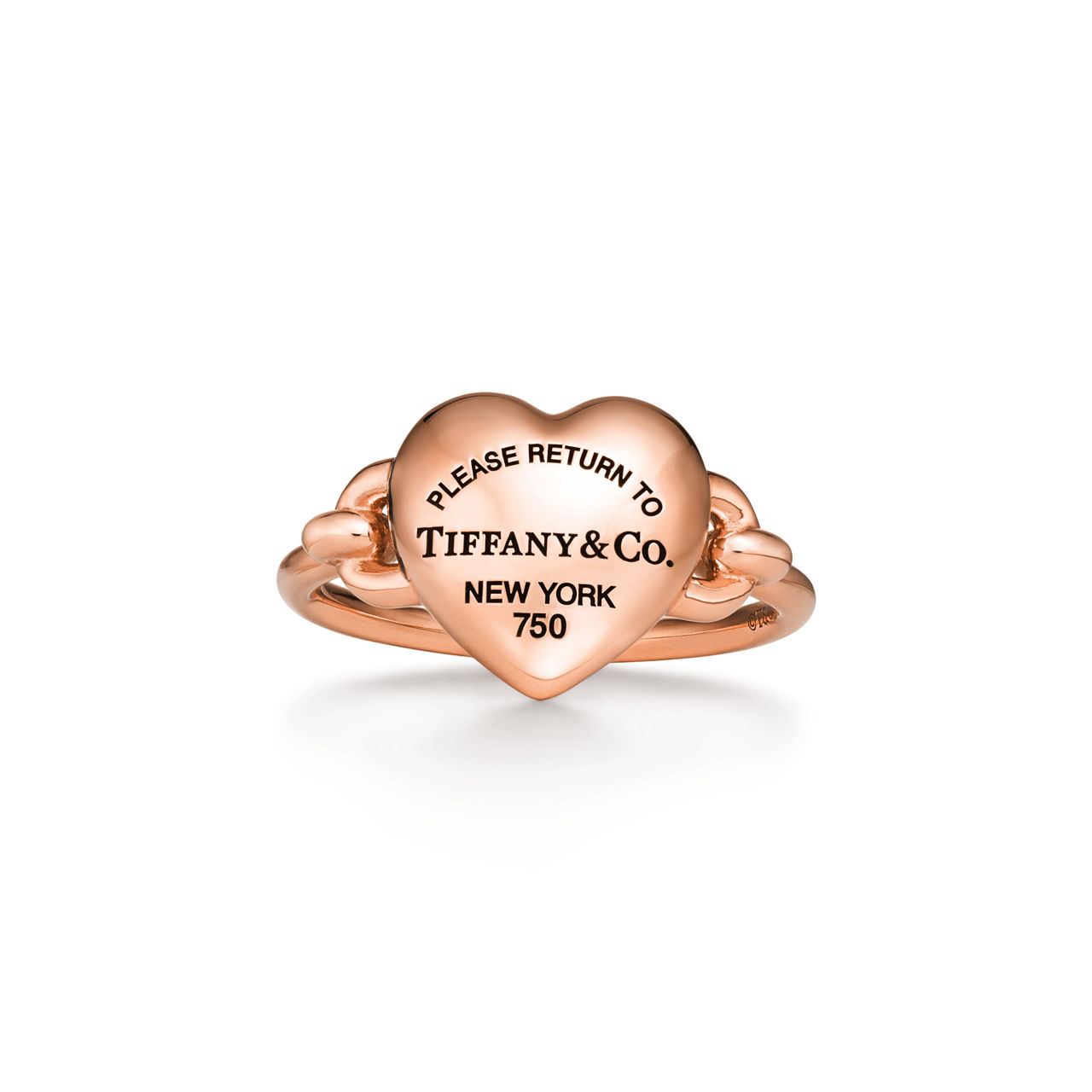 Full Heart Ring in Rose Gold