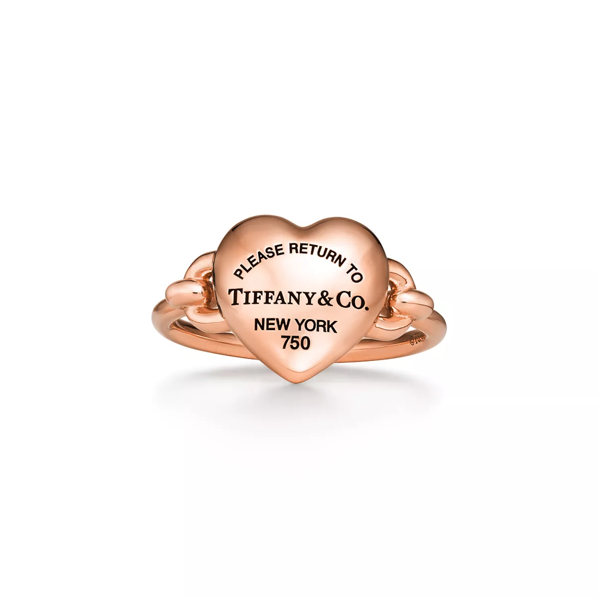 Full Heart Ring in Rose Gold