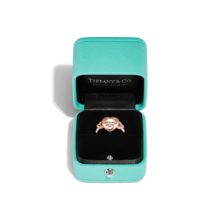 Collezione Return to Tiffany™:Anello Full Heart in oro rosa numero immagine 5