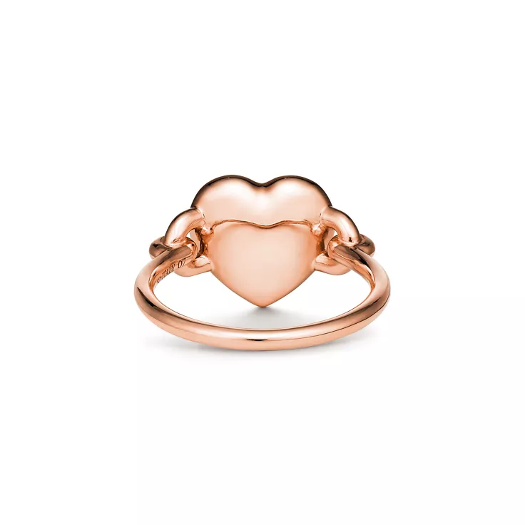 Return to Tiffany&reg;:Full Heart Ring in Rose Gold, 4