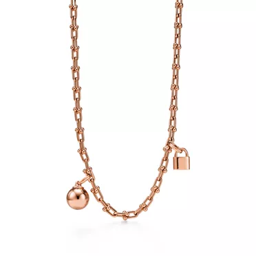 Tiffany HardWear:Small Single Wrap Necklace in Rose Gold, 3