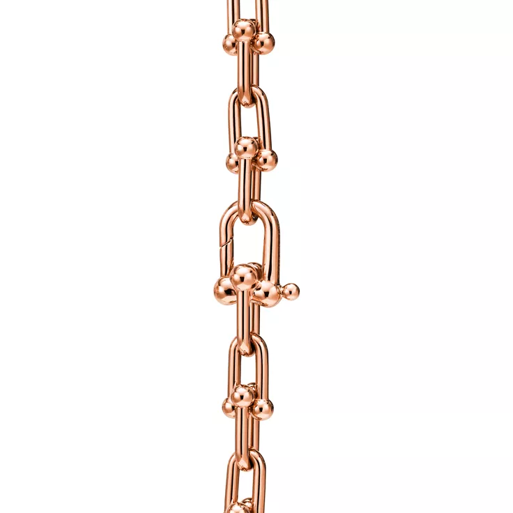 Tiffany HardWear:Small Single Wrap Necklace in Rose Gold, 4