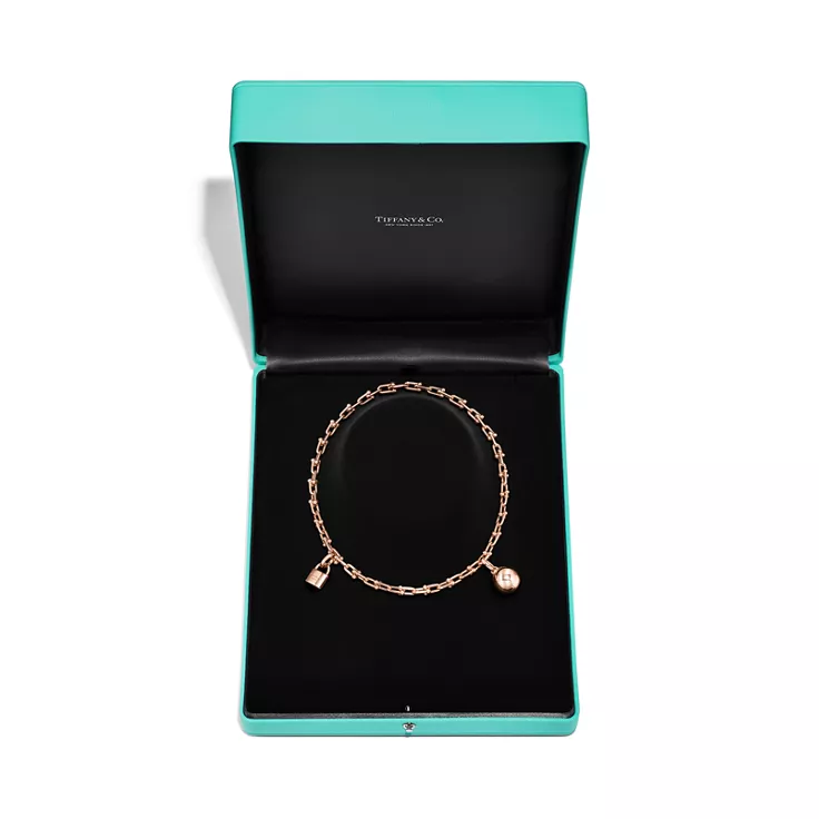 Tiffany HardWear:Small Single Wrap Necklace in Rose Gold, 5
