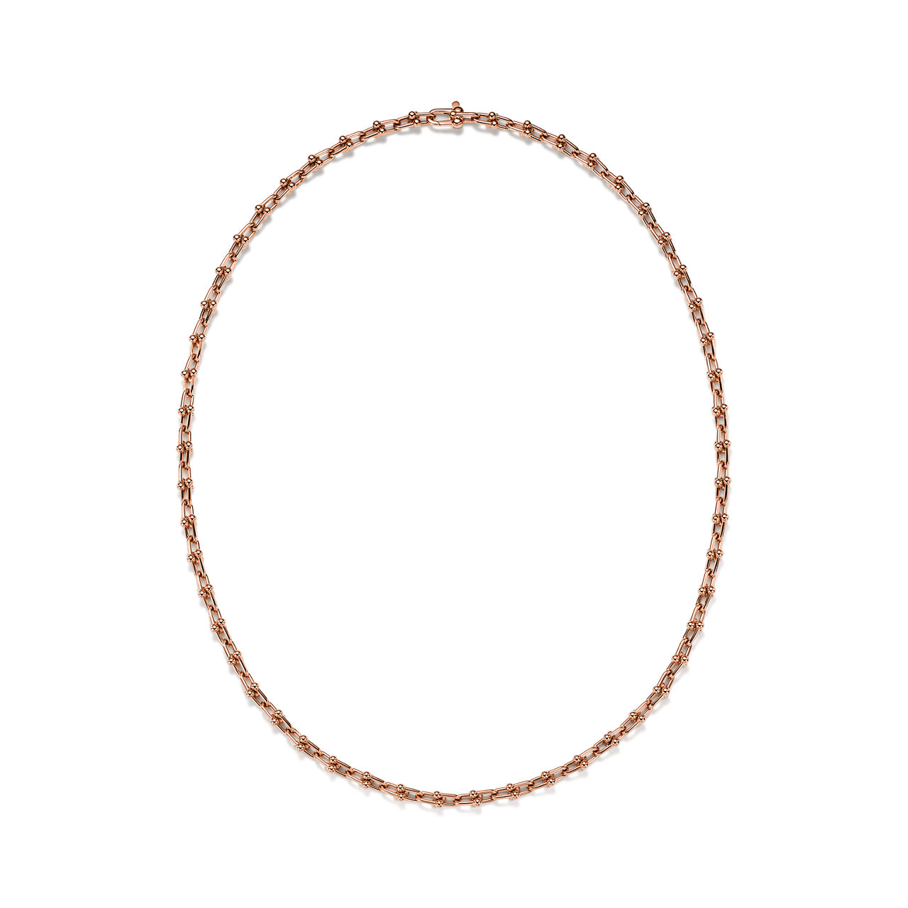 Halskette mit extrakleinen Glieder in Roségold