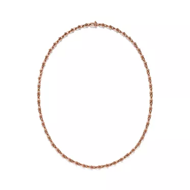 Tiffany HardWear:Micro Link Necklace in Rose Gold, 2