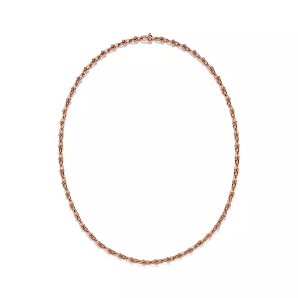 Halskette mit extrakleinen Glieder in Roségold
