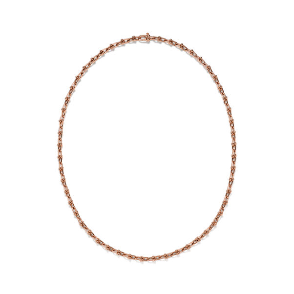 Tiffany HardWear:Micro Link Necklace in Rose Gold