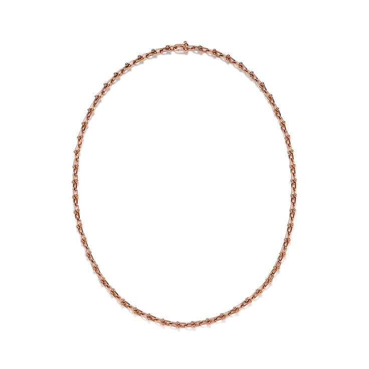 Tiffany HardWear:Micro Link Necklace in Rose Gold image number 1