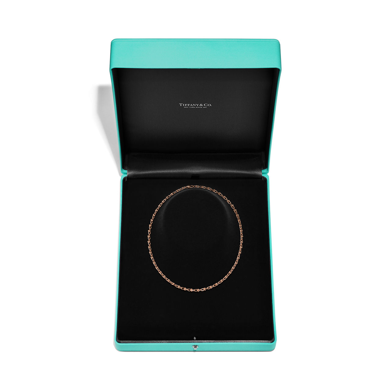 Tiffany HardWear:Micro Link Necklace in Rose Gold image number 3