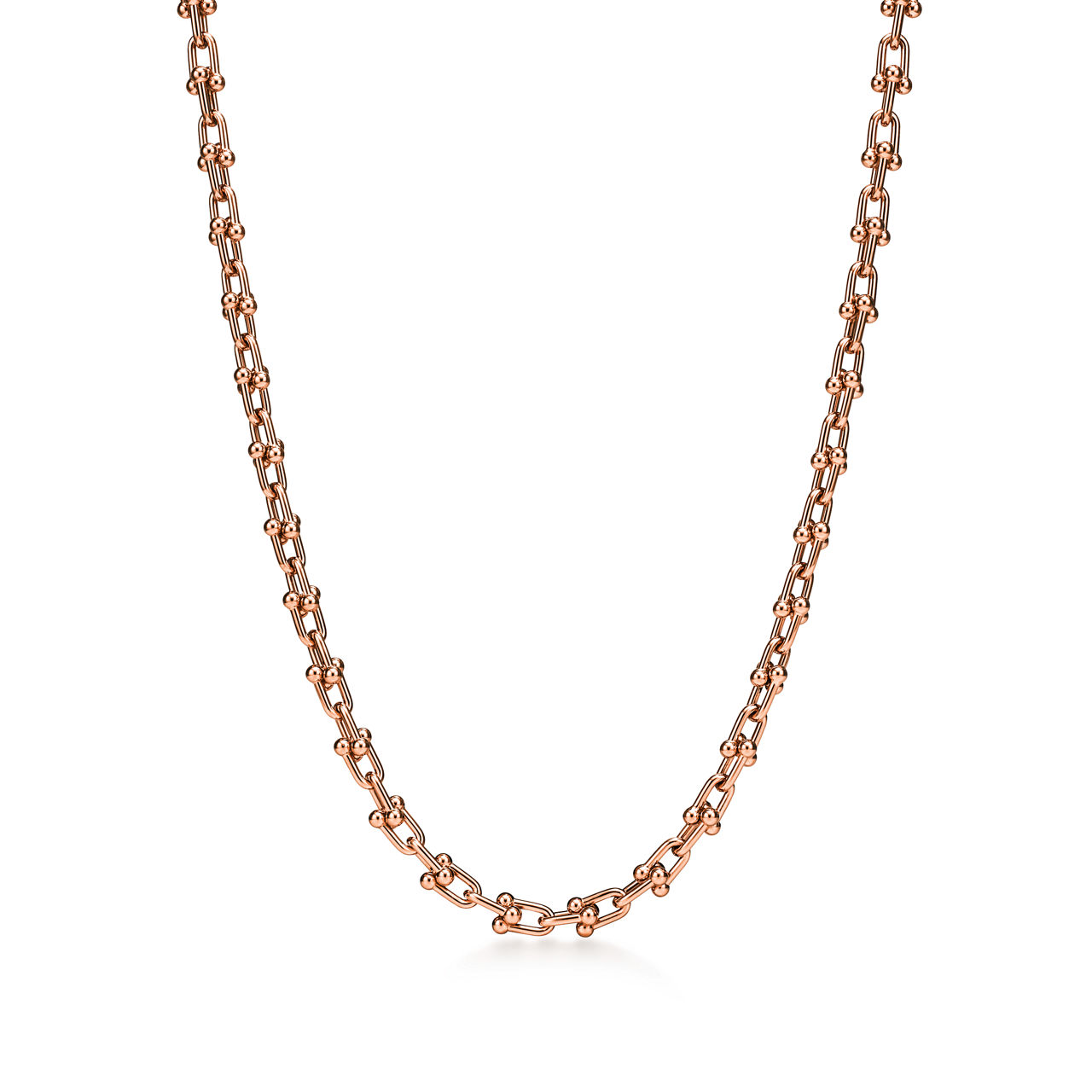 Tiffany HardWear:Micro Link Necklace in Rose Gold image number 0