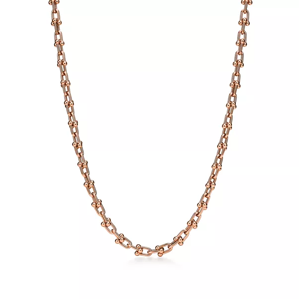 Halskette mit extrakleinen Glieder in Roségold