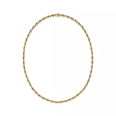 Tiffany HardWear:Micro Link Necklace in Yellow Gold, 2
