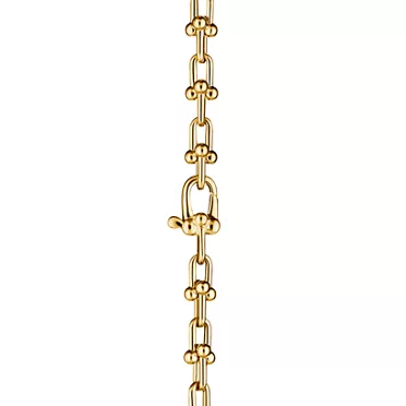 Tiffany HardWear:Micro Link Necklace in Yellow Gold, 3