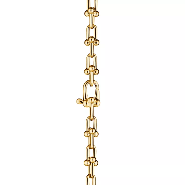 Tiffany HardWear:Micro Link Necklace in Yellow Gold, 8
