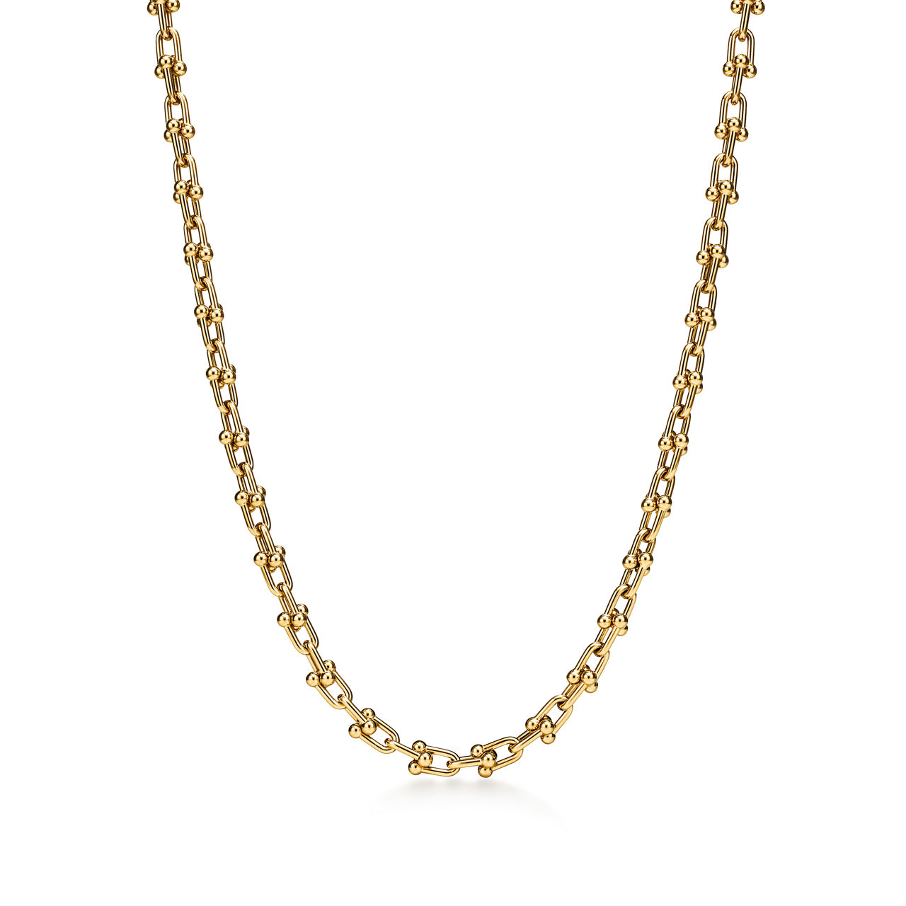 Tiffany HardWear:Micro Link Necklace in Yellow Gold image number 0