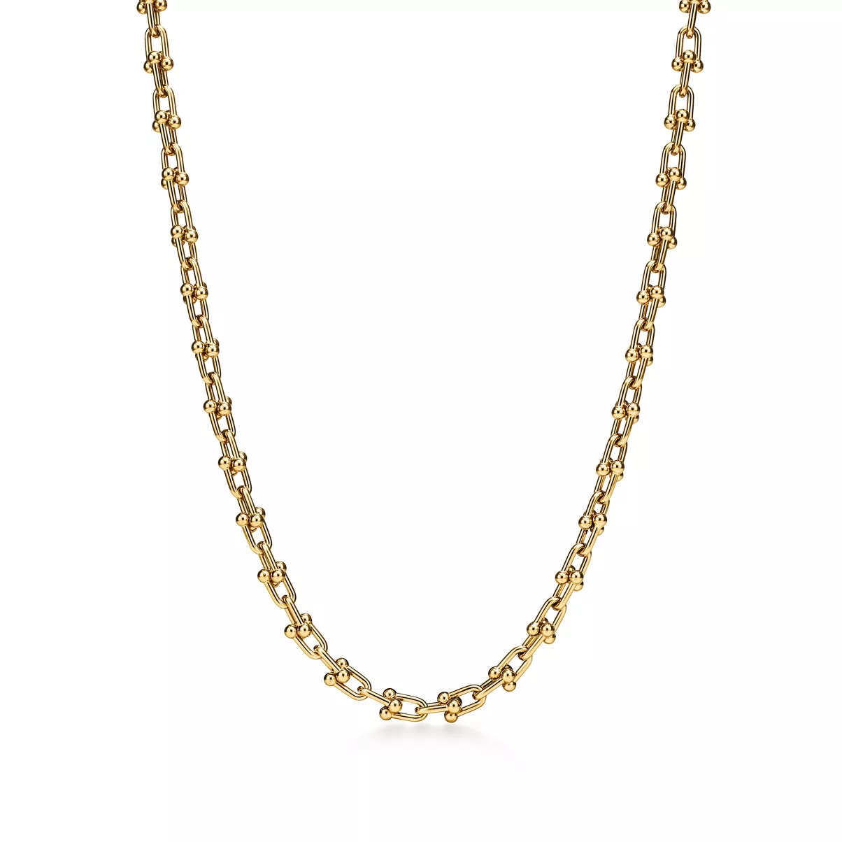 Micro Link Necklace in Yellow Gold