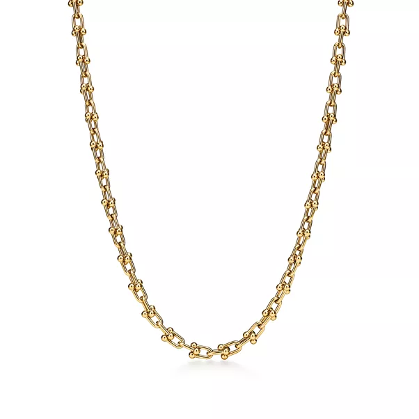 Halskette mit extrakleinen Gliedern in Gelbgold