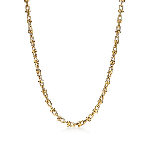 Tiffany HardWear:Micro Link Necklace in Yellow Gold