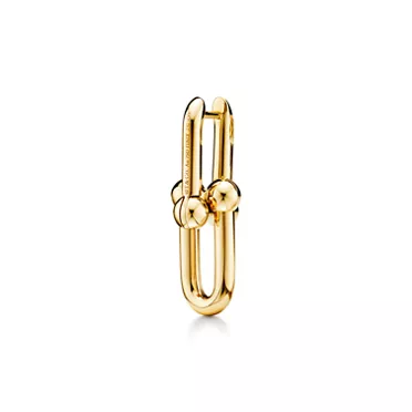 Tiffany HardWear:Boucles d’oreilles à maillons taille Medium en or jaune 18 carats, 3