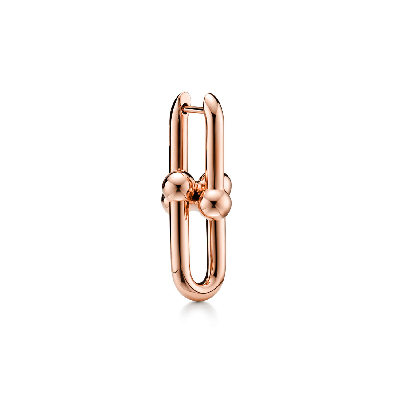 Tiffany HardWear:Medium Link Earrings in Rose Gold image number 2