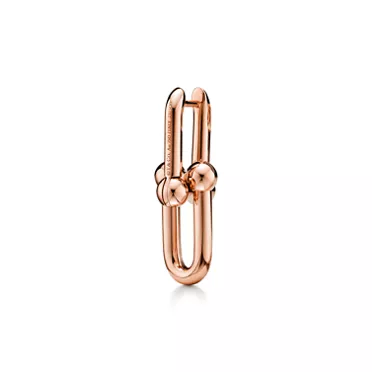Tiffany HardWear:Medium Link Earrings in Rose Gold, 3