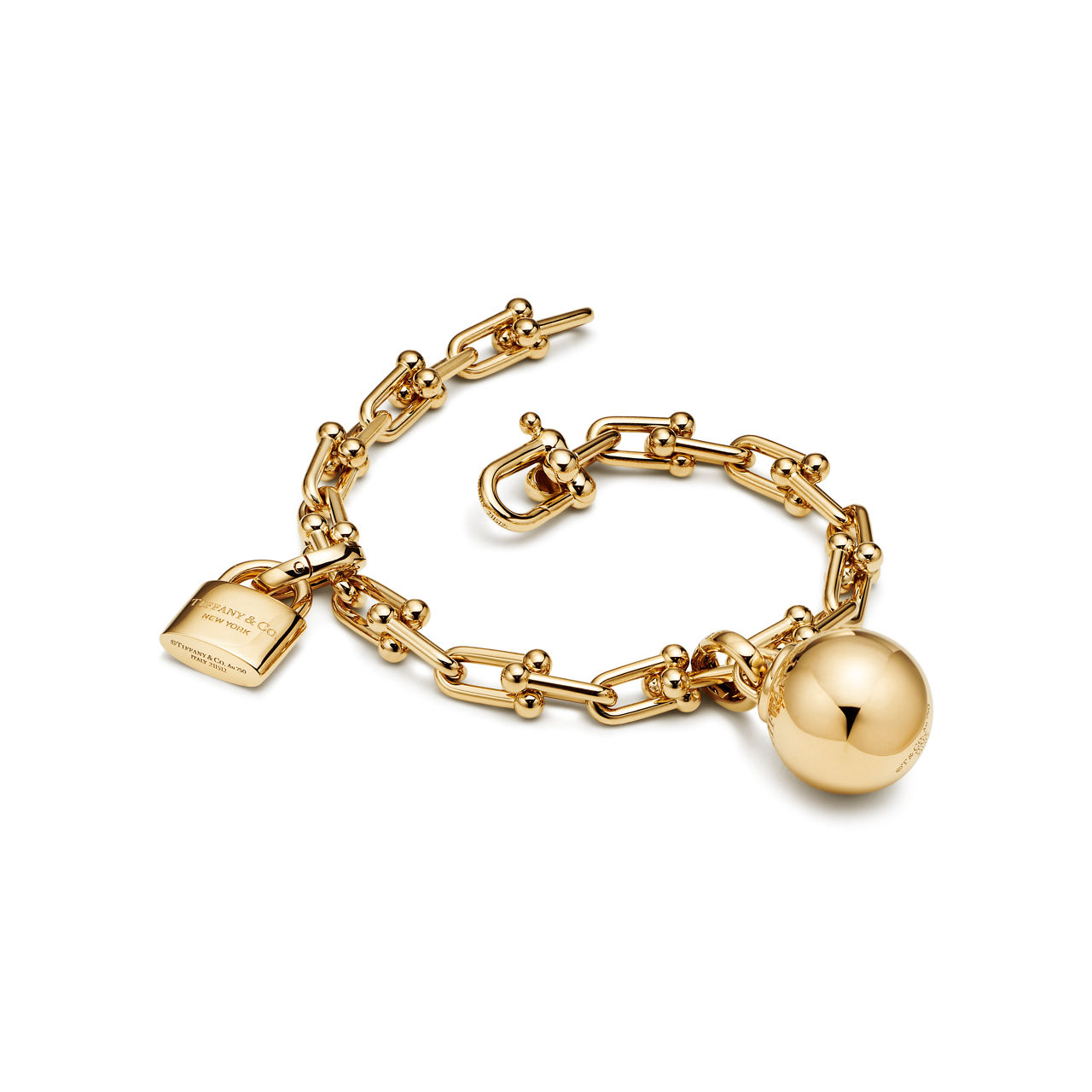 Tiffany HardWear:Kleines Wickelarmbandin Gelbgold Bildnummer 3