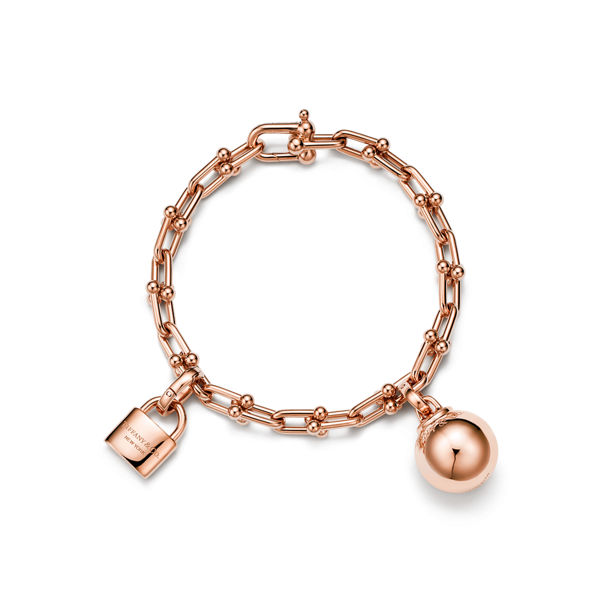 Tiffany HardWear:Small Single Wrap Bracelet in Rose Gold