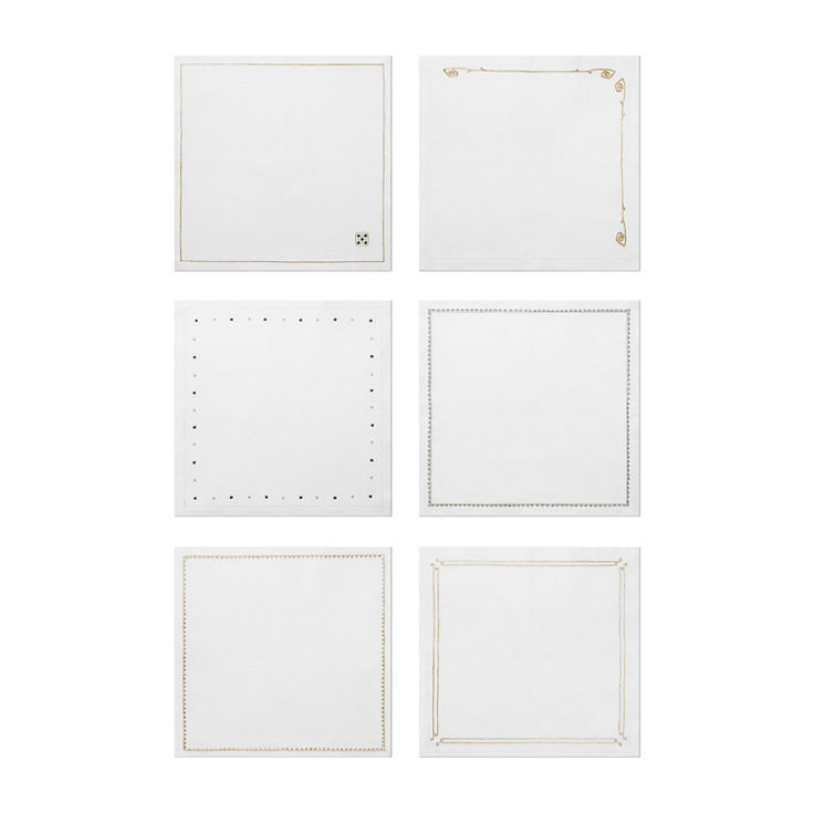 Tiffany Berries:Napkins in Linen, Set of Six image number 1