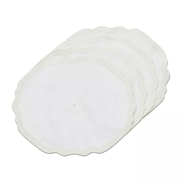 Wave Placemats in Linen, Set of Four
