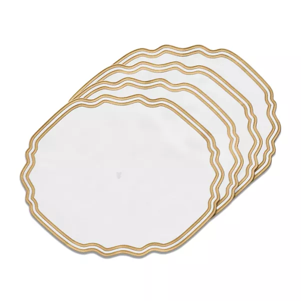 Wave Placemats in Linen, Set of Four