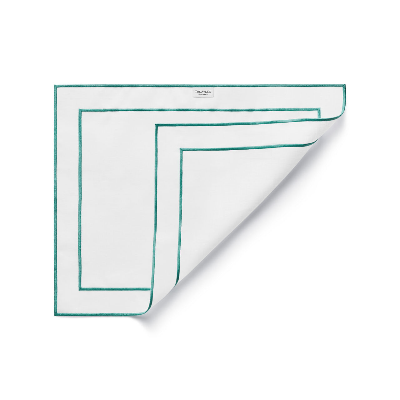 Embroidered Placemats in Linen, Set of Four