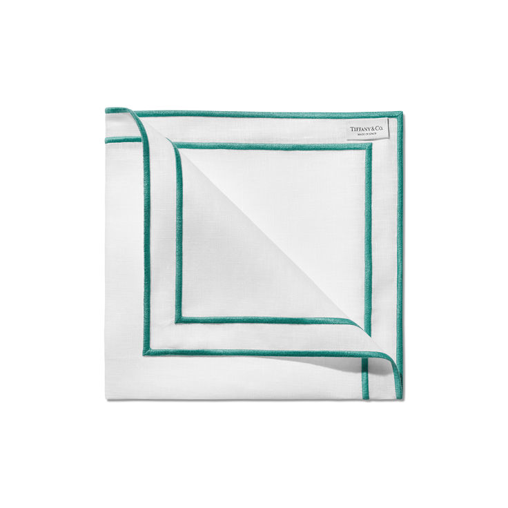 Tiffany Home Essentials:Embroidered Napkins in Linen, Set of Four image number 1