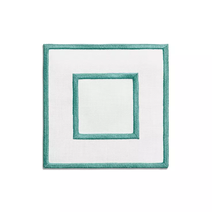 Tiffany Home Essentials:Embroidered Coasters in Linen, Set of Four, 1