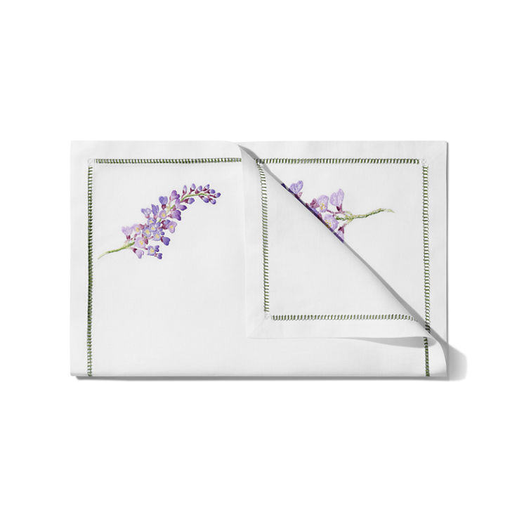 Tiffany Wisteria:Placemats in Linen, Set of Four image number 1