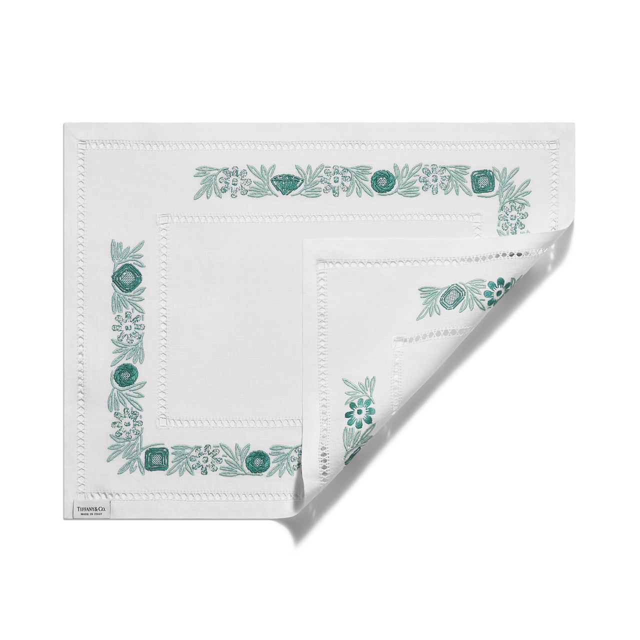 Platzdeckchen aus Leinen in Tiffany Blue®, Viererset