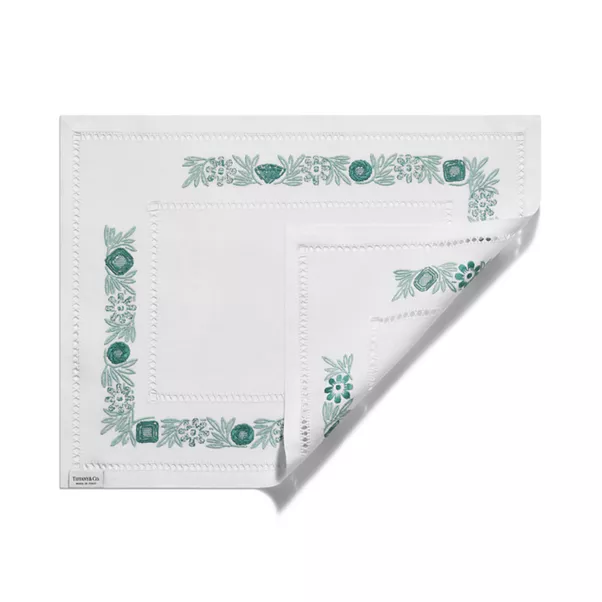 Place Mats Set of Four, in Tiffany Blue® Linen