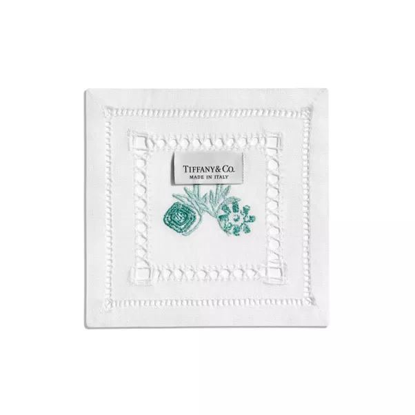 Coasters Set of Four, in Tiffany Blue® Linen