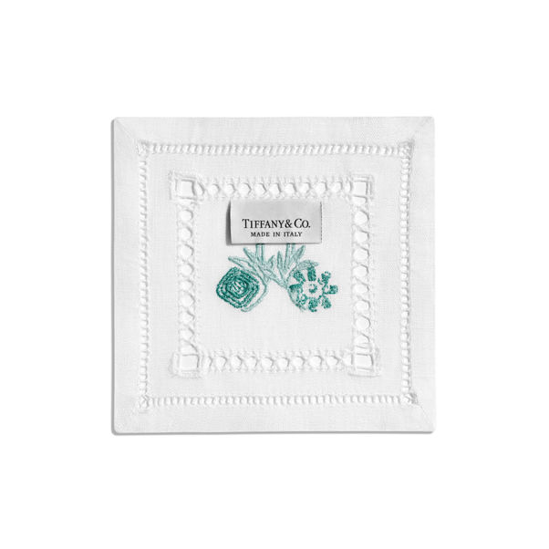 Tiffany Heritage:Coasters Set of Four, in Tiffany Blue® Linen