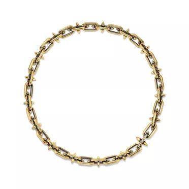 Tiffany Titan by Pharrell Williams:Blackened Necklace in Gold with Diamonds, 2